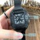 Replica Cartier Santos Men's Watch 45mm - Black Dial Black Leather Strap (10)_th.jpg